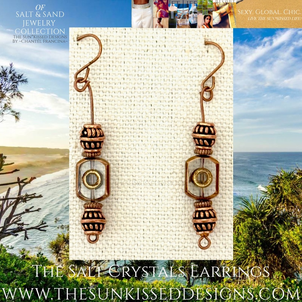 The Salt Crystals Earrings by The Sun*Kissed Designs By ~Chantél Francina~